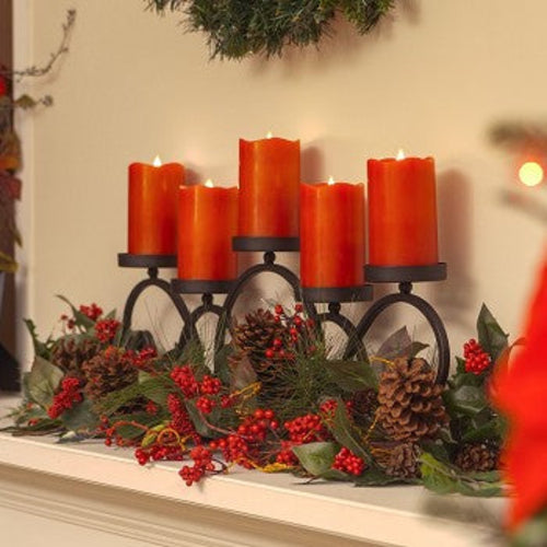 Solare 3D Virtual Flame Candles with Color-Hue Technology