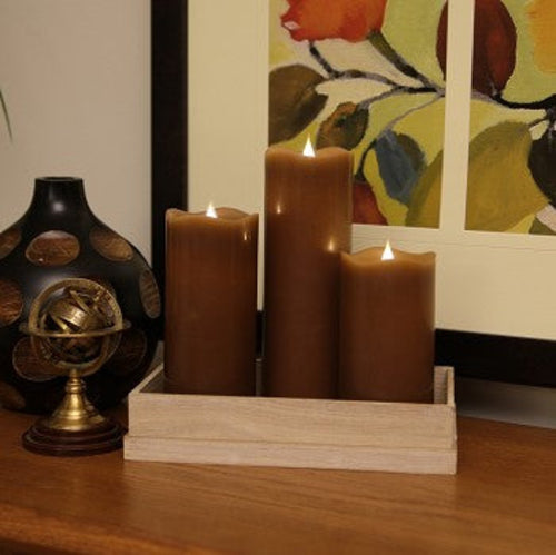 Solare 3D Virtual Flame Candles with Color-Hue Technology